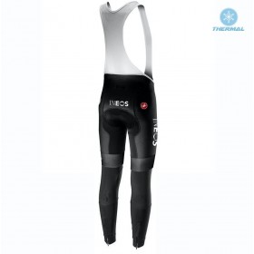 Set Fietsshirt Lange Mouw + Lange Koersbroek 2019 TEAM INEOS N001 Winter Thermal Fleece